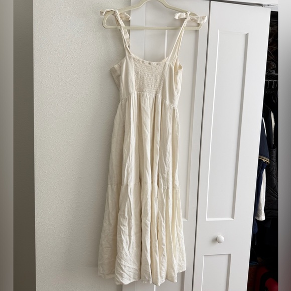 Urban Outfitters Cream Button-Down Midi Dress - Picture 5 of 7